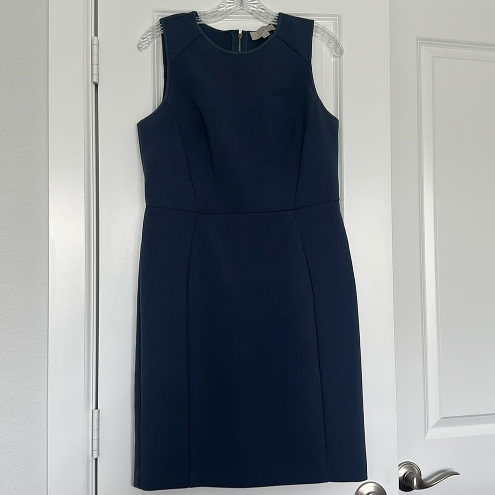 LOFT sleeveless sheath dress
